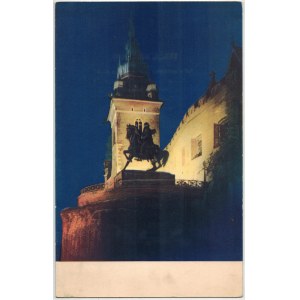 [M/S Piłsudski, Menu] - Menu na dzień 6.VI.1936 [na okładce Pomnik Kościuszki w Krakowie]