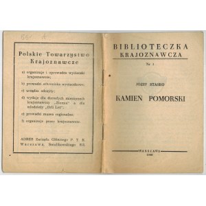 Staśko Józef - Kamień Pomorski [1948, Biblioteczka Krajoznawcza Nr 3, odbitka z „Ziemi”]