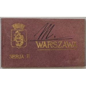 [Album pocztówek] Warszawa Serja II [15 k., znaczki z ok. 1919, A. Chlebowski i S. Michałowski]