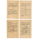 Kartki z kalendarza z dni 1, 2, 3, 4 września 1939
