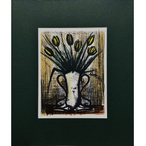 Bernard Buffet (1928 -1999), Bouquet de Tulipes Jaunes (Bukiet żółtych tulipanów)