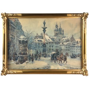 Władysław CHMIELIŃSKI (1862 - 1941), View of Castle Square