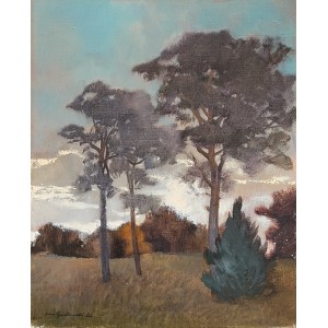 Jerzy GNATOWSKI (1928 Łomża - 2012 Kazimierz Dolny), Landscape with Pines