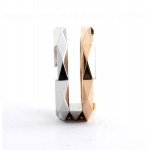 GUCCI Link to Love collection: white and rose gold ring