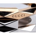 GUCCI Link to Love collection: white and rose gold ring