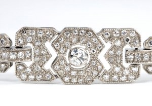 Diamond platinum bracelet