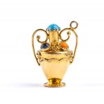 Pair of gold charms