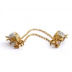 Diamond gold brooh