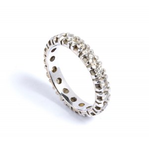 Gold diamond eternity ring