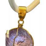Pendentif en quartz et améthyste