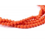 Mediterranean coral gold necklace