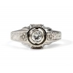 Bague en or avec diamant
