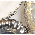 Lot of 3 italian solid silver baskets