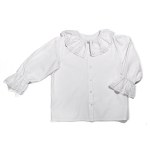 Folk shirt with embroidered collar