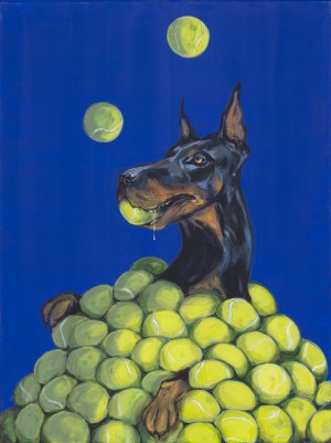 Anna Kozłowska, Agassi's dog z cyklu Blue, 2025