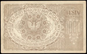 Poľsko. 1919 1000 Marek Polskich Prefix Ser. ZI.