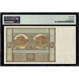 Poland. 1929 50 Zlotych Prefix EF