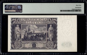 Polsko. 1936 20 Zlotých Předpona CG