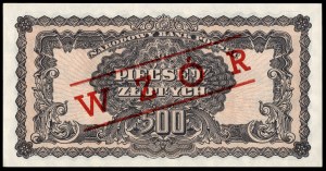 Polen. 1944 500 Zlotych Präfix BH schuldig