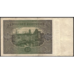 Poland. 1946 500 Zlotych Prefix H
