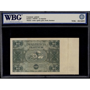 Poland. 1947 20 Zlotych Prefix A