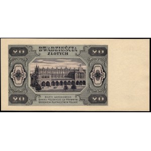 Poland. 1948 20 Zlotych Prefix BL Rzadka wczesna seria