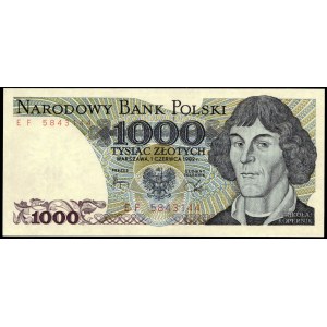 Poland. 1982 1000 Zlotych Prefix EF