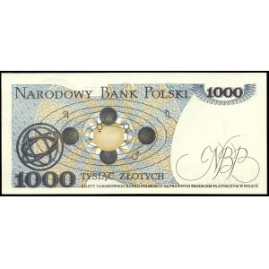 Poland. 1982 1000 Zlotych Prefix EW