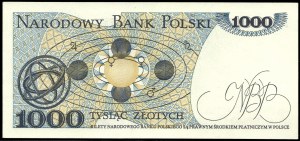Poland. 1982 1000 Zlotych Prefix KD