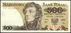 Poland. 1982 500 Zlotych Prefix FE