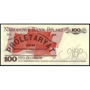 Poľsko. 1986 100 Zlotych Prefix NF