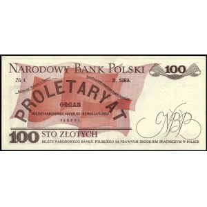 Poland. 1986 100 Zlotych Prefix NP