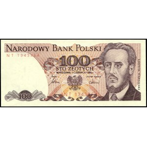 Poland. 1986 100 Zlotych Prefix NT
