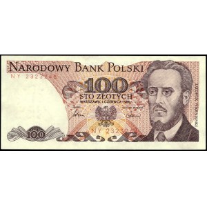 Poland. 1986 100 Zlotych Prefix NY