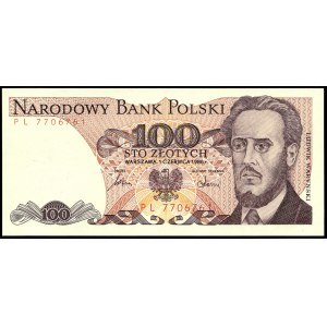 Poland. 1986 100 Zlotych Prefix PL