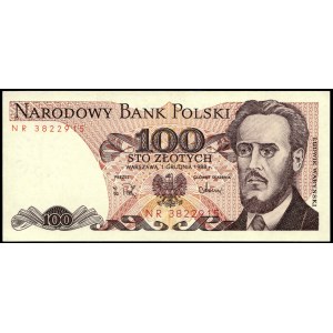 Polen. 1988 100 Zlotych Präfix NR