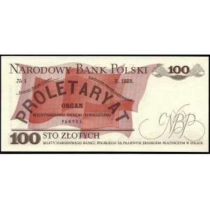 Polen. 1988 100 Zlotych Präfix NR