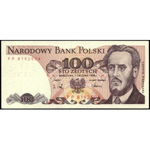 Poland. 1988 100 Zlotych Prefix PP