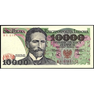 Poland. 1988 10000 Zlotych Prefix BS