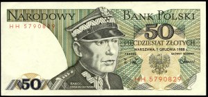 Polen. 1988 50 Zlotych Präfix HH