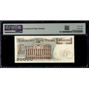 Poland. 1989 50000 Zlotych Prefix A