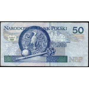 Poland. 1994 50 Zlotych Prefix YC Replacement