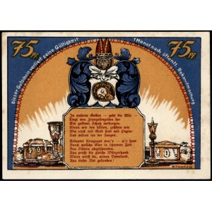 Poland. Koszalin 75 Fenigow 1922