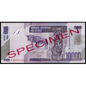 Congo. 10000 Francs 2005 Specimen
