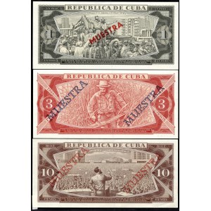 Cuba. 3 Pcs Set Specimen