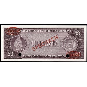 Dominic Republic. 50 Pesos 1964 TDLR Specimen