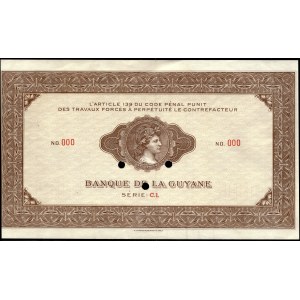 Guyane. 1000 Francs 1942 Specimen