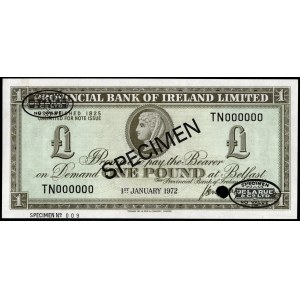 Nordirland. 1 Pfund 1972 TDLR Exemplar