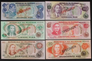 Philippines. 6pcs set Specimen