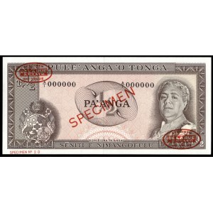 Tonga. 1/2 Pa Anga 1967 TDLR Specimen